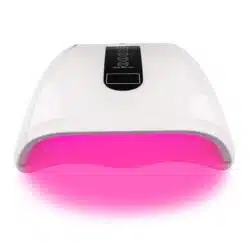 Lampada Led UV manicure per estetista due mani centro estetico professionale luce rosa 96W - immagine 4