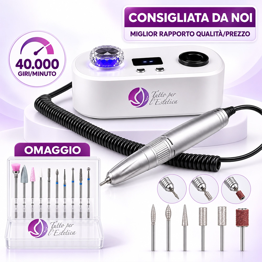 fresa manicure da 40.000 giri tuttoperlestetica micromotore mani