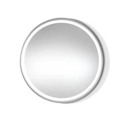 Specchiera Tonda con Luce LED Touch – Ø 95 cm da parrucchiere salone - immagine 2