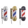 BARBER POLE LED da interno Insegna luminosa da barbiere Argento - Oro - Nero