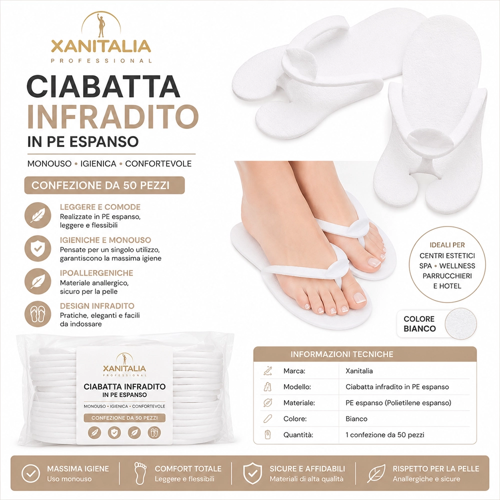 ciabatta infradito in pe espanso monouso xanitalia