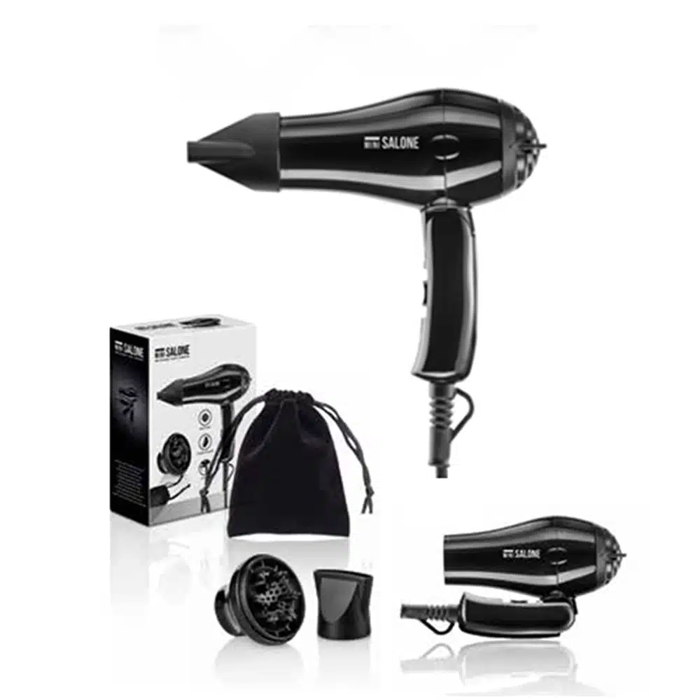 Phon asciugacapelli da viaggio pieghevole portatile 1000 W