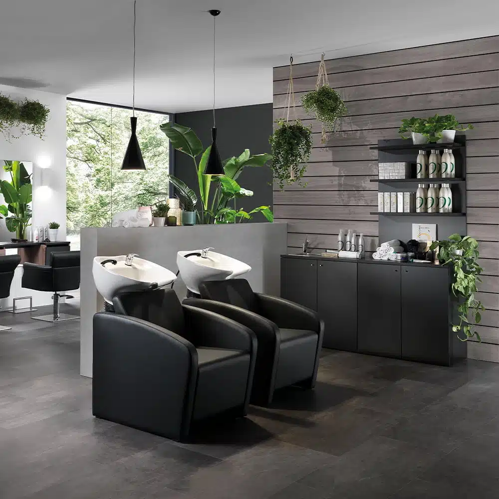 LAVATESTA per PARRUCCHIERE CERAMICA BIANCA POLTRONA LAVAGGIO SUN - immagine 4