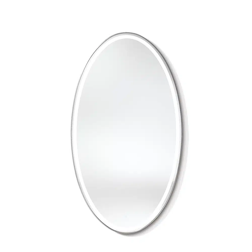 Specchiera ovale grande da parrucchiere con luce LED touch Sogno di XaniPro - immagine 2
