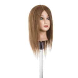 Testa Studio 100% capelli naturali umani capello medio testa finta per parrucchiere