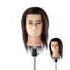 Testa studio maschile con capelli 100% umani lungo