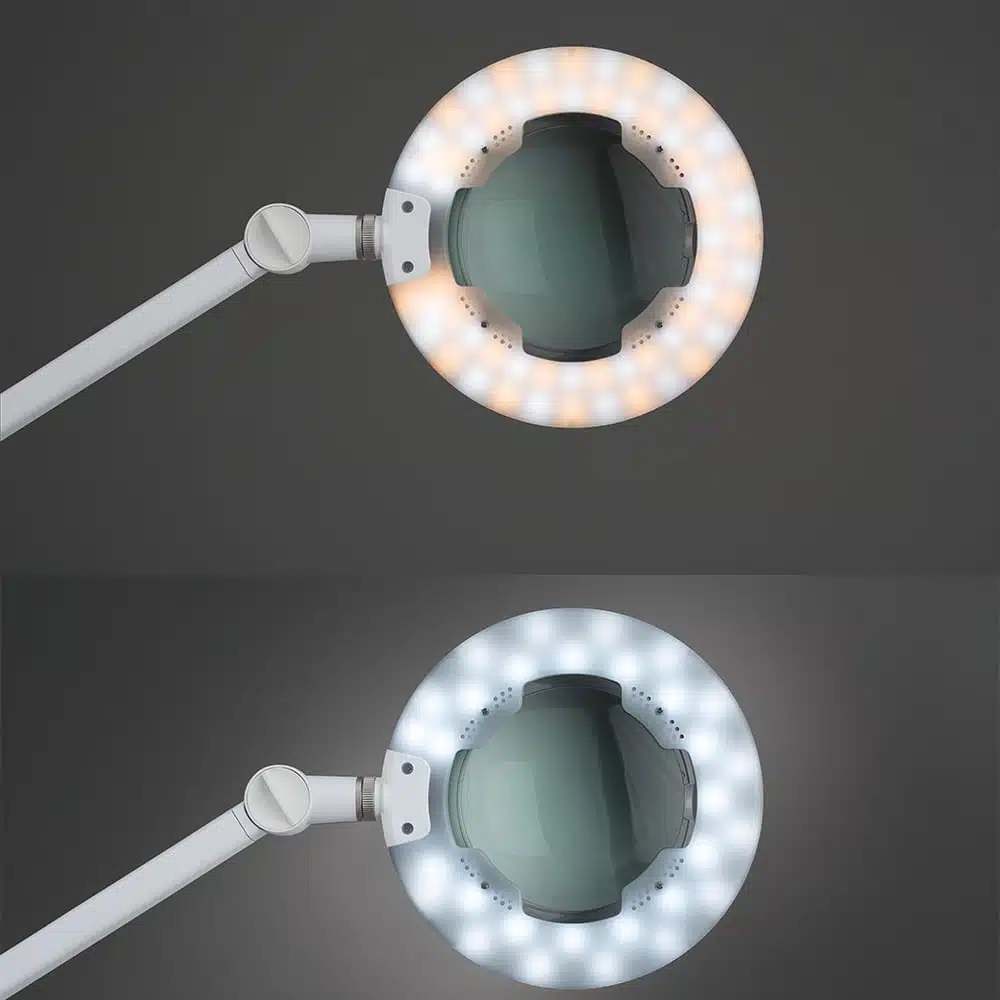 LENTE LED 5 DIOTTRIE TOUCH CON REGOLAZIONE DEL COLORE PER ESTETISTA CENTRO ESTETICO - immagine 2