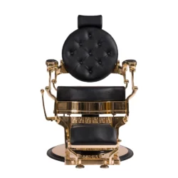Alternative view of POLTRONA DA BARBIERE ORO VINTAGE BARBER SHOP RECLINABILE POMPA IDRAULICA DA TAGLIO CAPELLI BUZZ