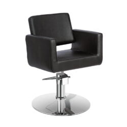 SEDIA POLTRONA DA TAGLIO CAPELLI DONNA NERA CHIC R