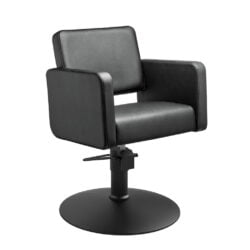 SEDIA POLTRONA DA TAGLIO CAPELLI DONNA NERA Class R 2.0