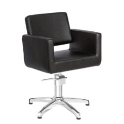 SEDIA POLTRONA DA TAGLIO CAPELLI DONNA NERA CHIC E