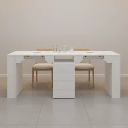 tavolo manicure doppia postazioneaspiratore per estetista professionale italiano