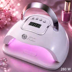 Lampada UV LED 280W Tuttoperlestetica per Estetista, Onicotecnica e Ricostruzione Unghie con Display Digitale e Luce Rosa - immagine 3