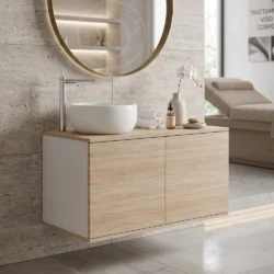 mobile sospeso con ante per centro estetico spa massaggi centro benessere