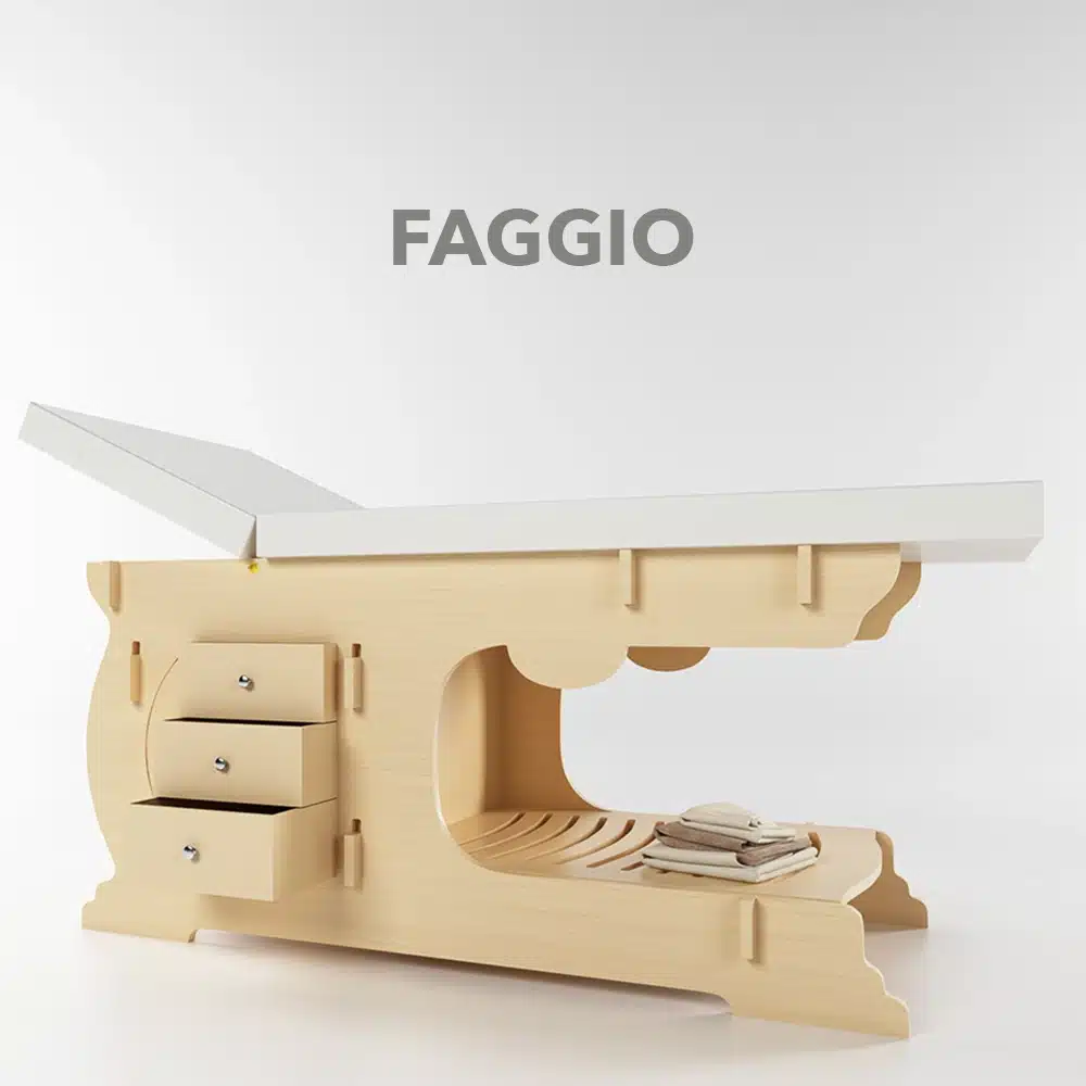 Lettino per massaggi Napoli Professionale in Legno Multistrato di Betulla - immagine 4