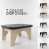 Step scalino predellino in legno betulla per lettino da massaggio spa centro benessere estetico