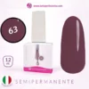 semipermanente senza TPO e HEMA tuttoperlestetica gel polish rosso 63