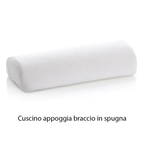 Cuscino appoggia braccio in spugna bianco