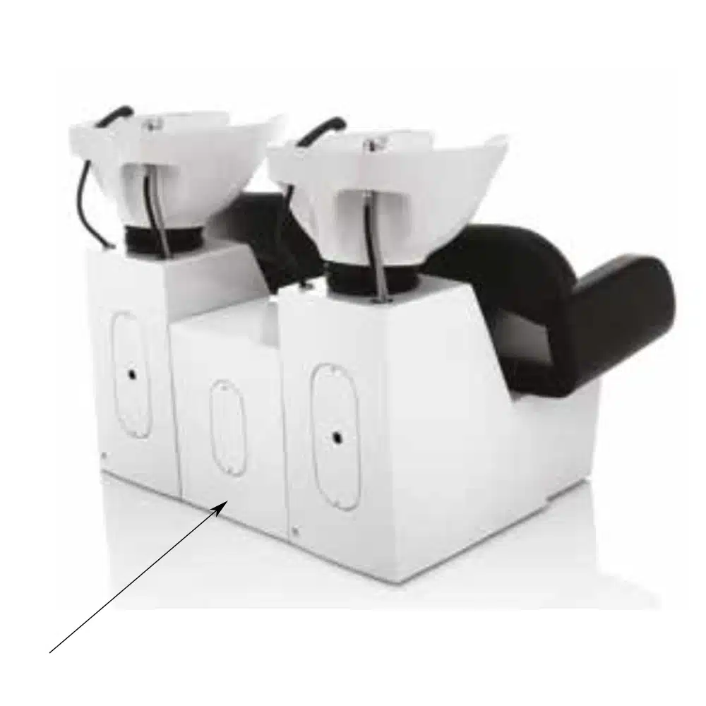 Distanziatore per lavatesta bianco - immagine 2