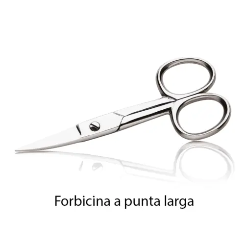 Forbicina a punta larga in acciaio inox per manicure e pedicure