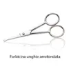 Forbicina unghie arrotondata in acciaio inox per manicure e pedicure
