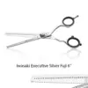 Forbici sfoltire 6" per capelli Acciaio Giapponese AISI 430 extra lucido IWASAKI EXECUTIVE SILVER FUJI