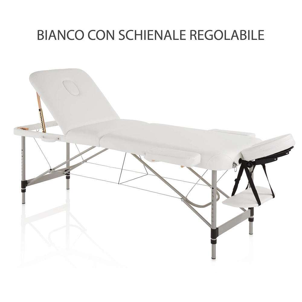 Lettino da Massaggio Pieghevole in Alluminio MASTER CONFORT ALLUMINIUM XaniPro – Bianco o Nero - immagine 8