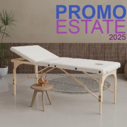 LETTINO DA MASSAGGIO PIEGHEVOLE IN LEGNO PORTATILE CON BORSA