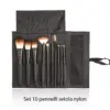 Set 10 pennelli setola nylon per trucco make up