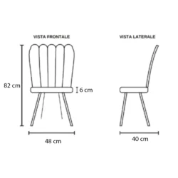 dimensioni sedia carolina