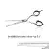 Forbici sfoltire 5.5" per capelli Acciaio Giapponese AISI 430 extra lucido IWASAKI EXECUTIVE SILVER FUJI