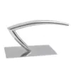Poggiapiedi CURVO in acciaio per poltrone da barbiere parrucchiere poggiapiede