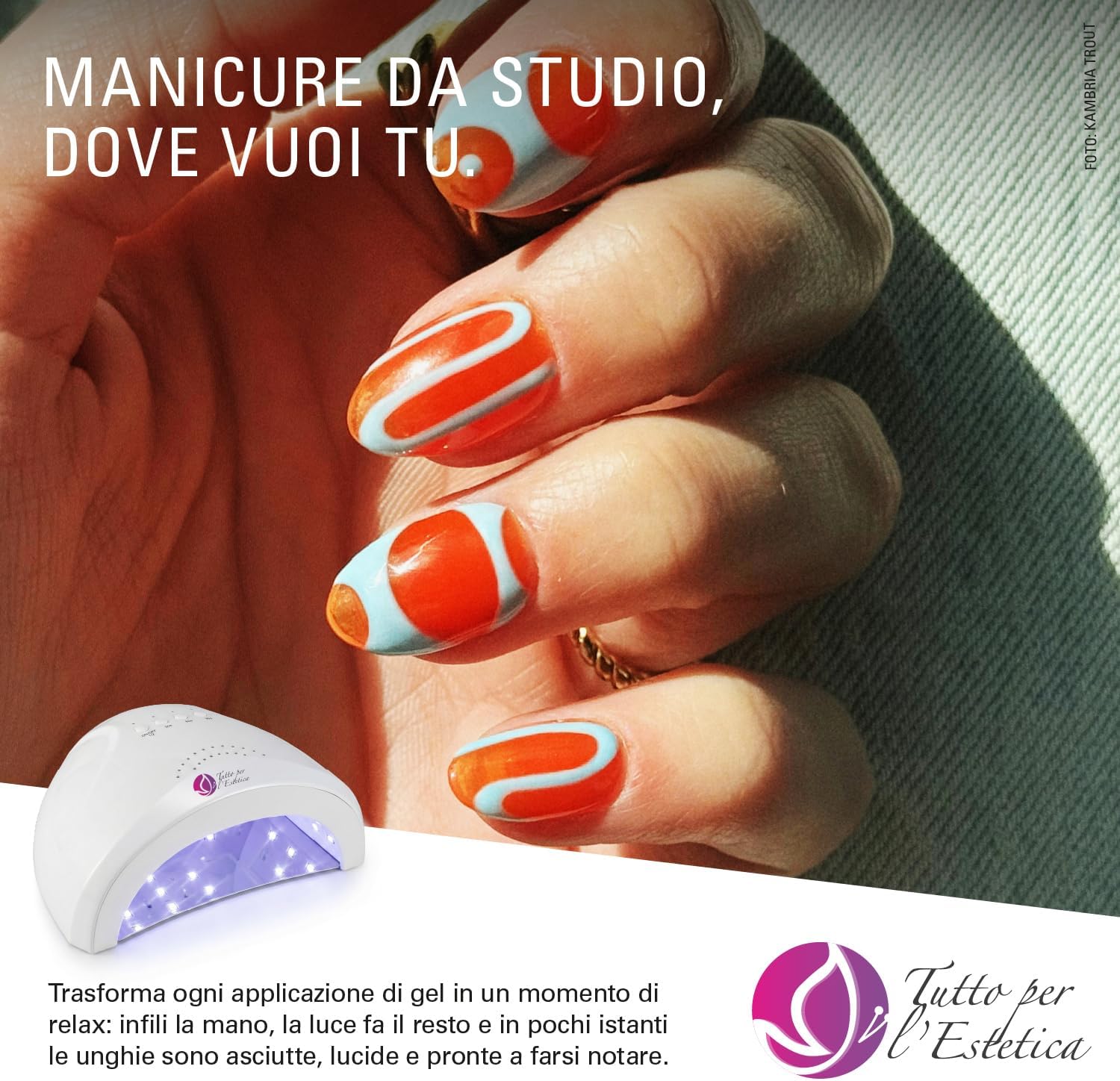 Lampada manicure led per estetista 48W