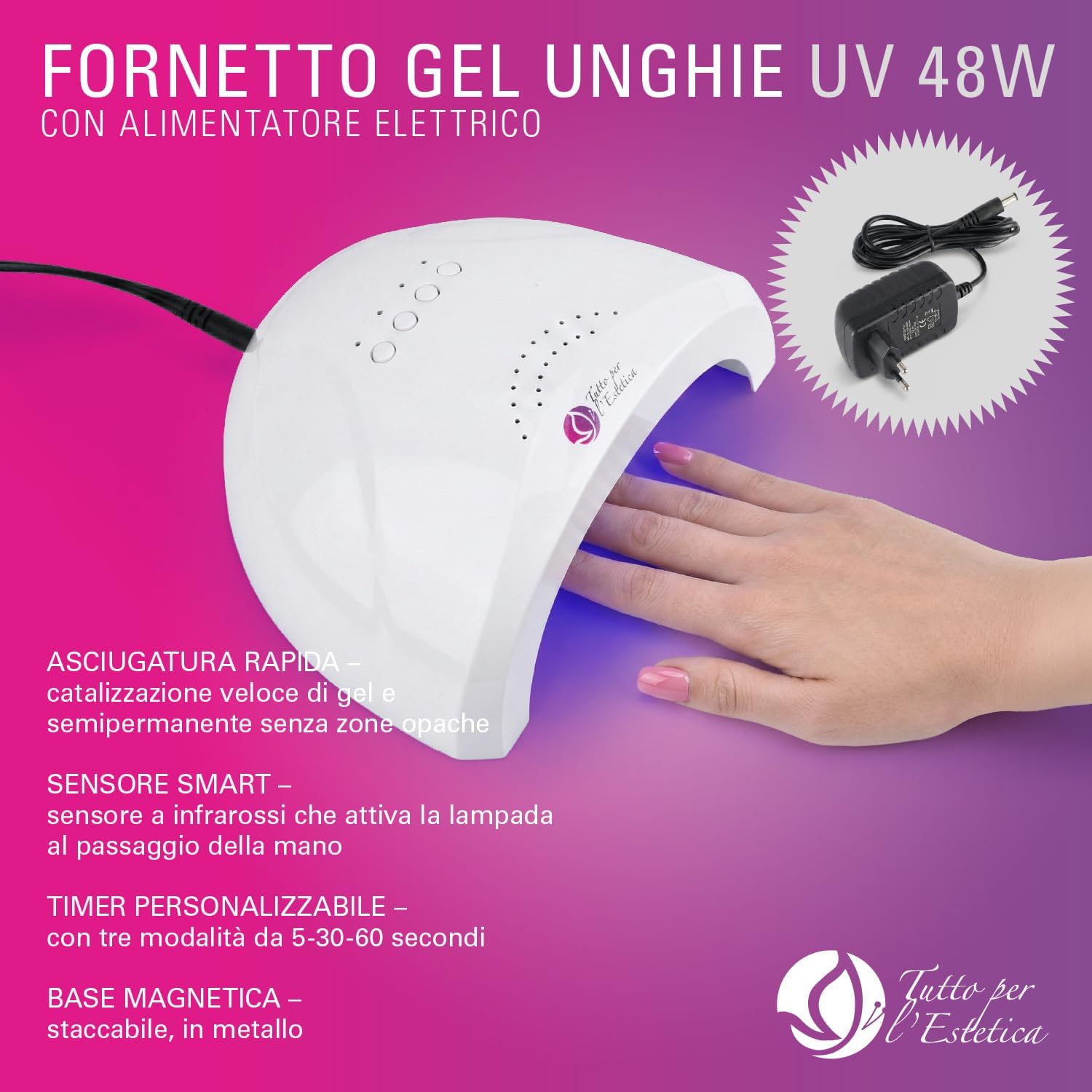 Lampada manicure led per estetista 48W