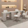tavolo manicure con aspiratore 3 operatori tripla postazione per estetista centro estetico