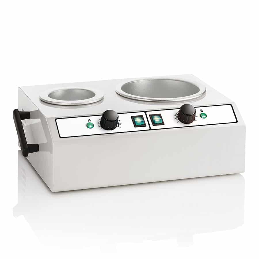 Scalda Cera Professionale Doppia Vasca per Centro Estetico