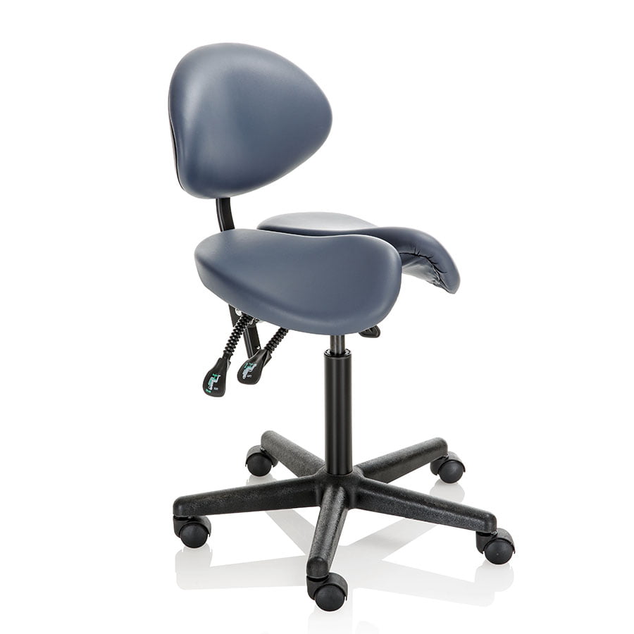 Sgabello per estetista tecnico a Sella Ergonomico con Schienale per Estetiste  Wellness