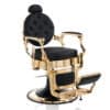 Poltrona da Barbiere Oro o Nera, regolabile in altezza e reclinabile