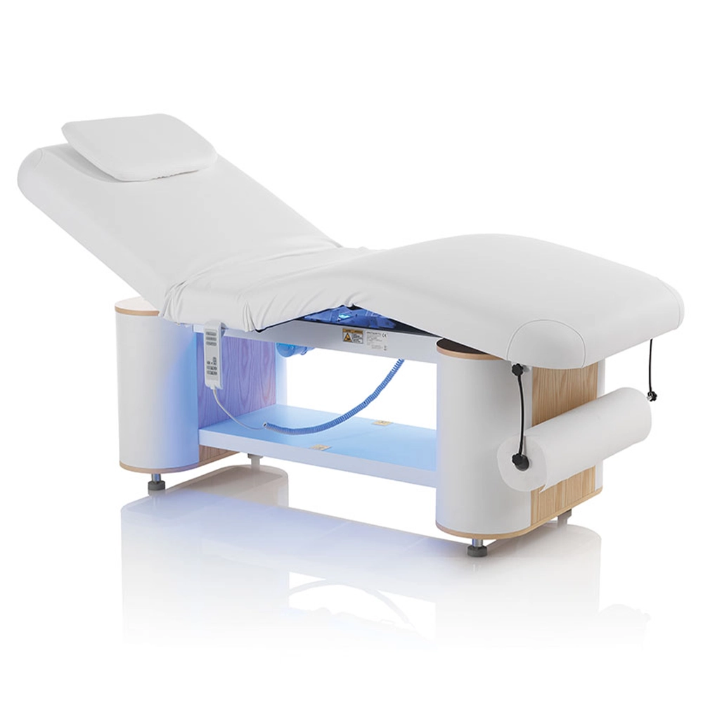Lettino Elettrico 3 Motori con Cromoterapia per Centro Estetico, Spa e Wellness Baltic Wood Spa XaniPro