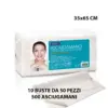 500 ASCIUGAMANI MONOUSO CARTA GOFFRATA 10 CONFEZIONI