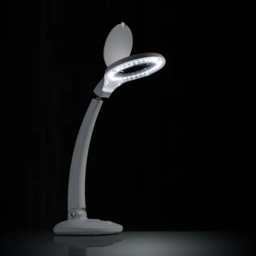 Lampada Led da tavolo per estetista con ingrandimento 5 diottrie - immagine 4