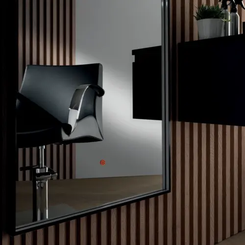 Specchiera grande da parrucchiere con illuminazione luce LED - immagine 3