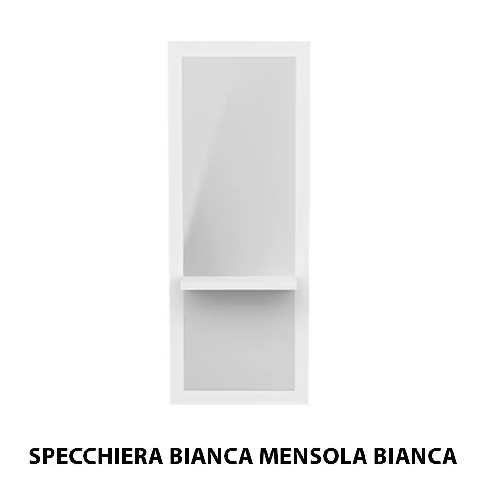 Specchio specchiera per parrucchiere barbiere in legno binca - immagine 4