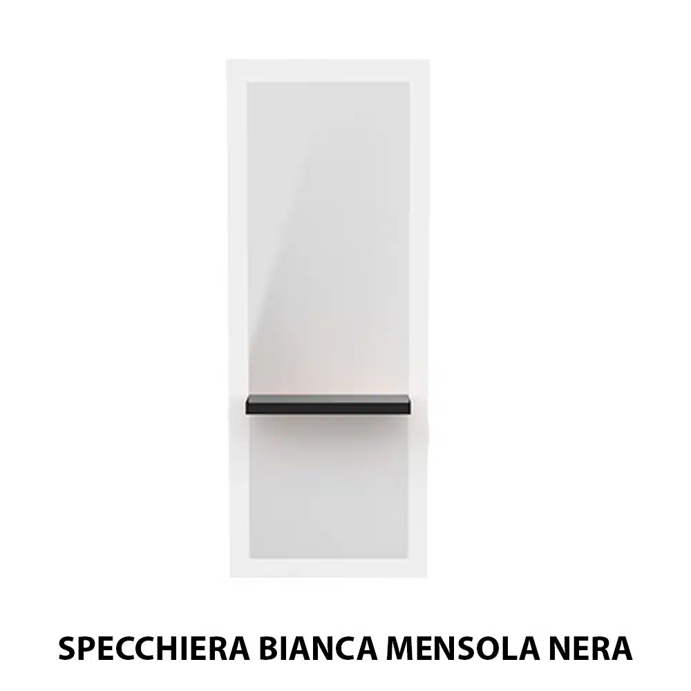 Specchio specchiera per parrucchiere barbiere in legno binca - immagine 3