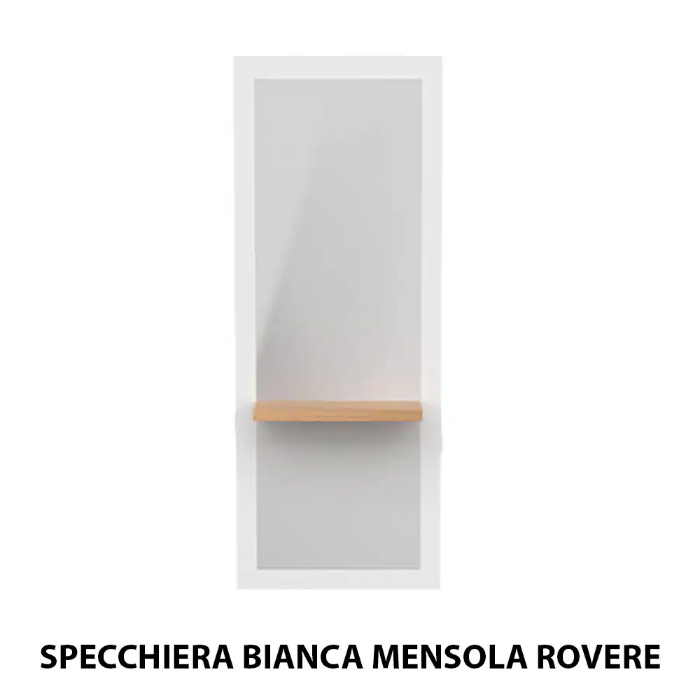 Specchio specchiera per parrucchiere barbiere in legno binca - immagine 2
