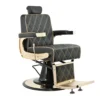 poltrona da barbiere parrucchiere uomo nera e oro