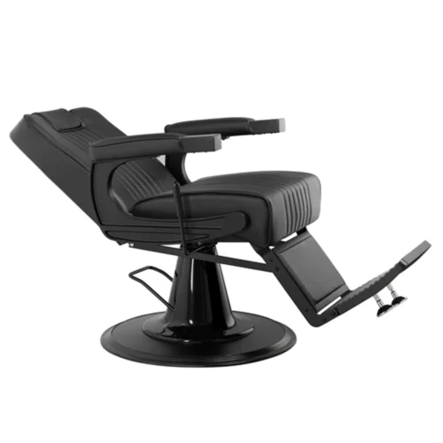 Poltrona da Barbiere per taglio capelli uomo nera reclinabile Fade 2.0 Mudi Weelko - immagine 2