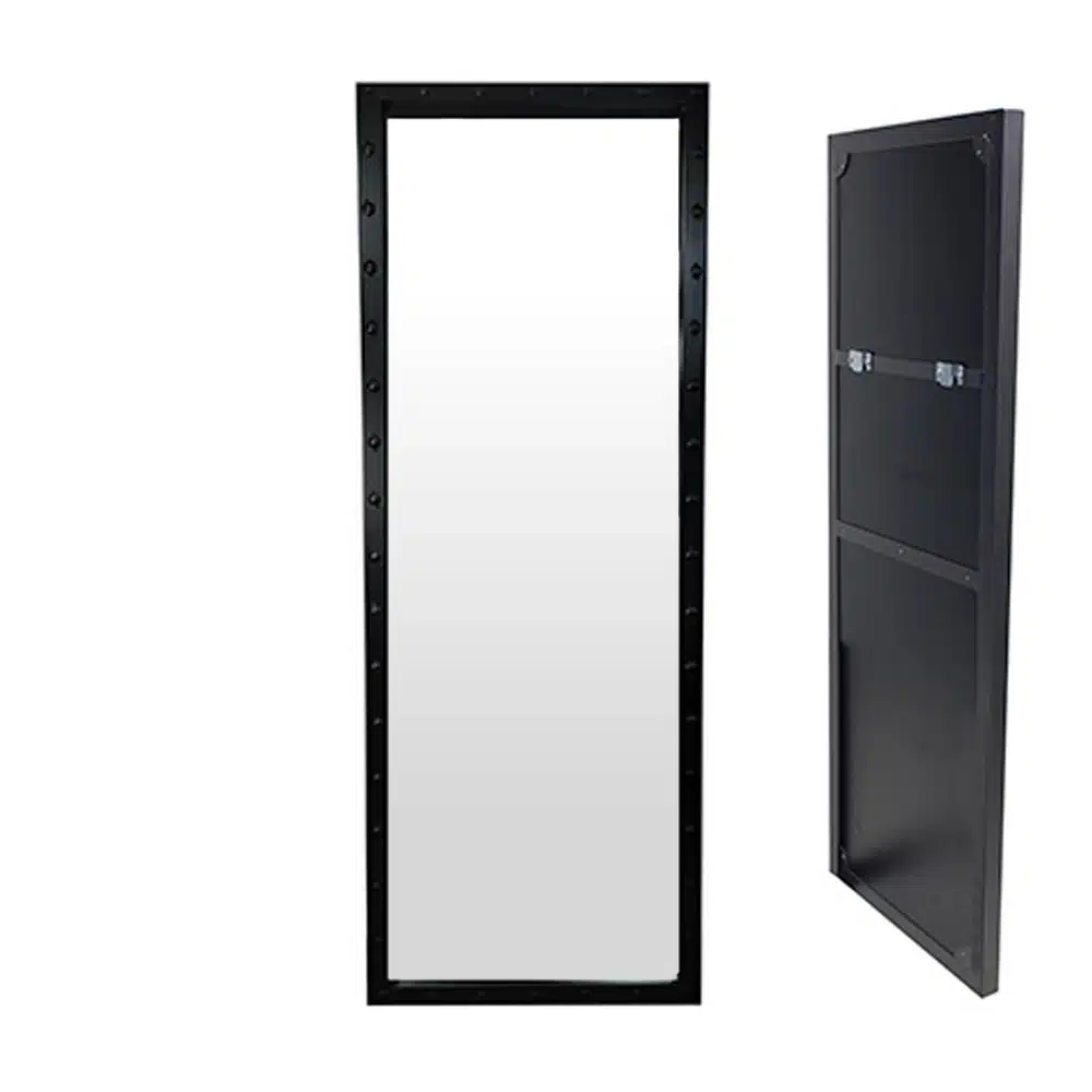 Specchio rettangolare in metallo per parrucchiere barbiere
