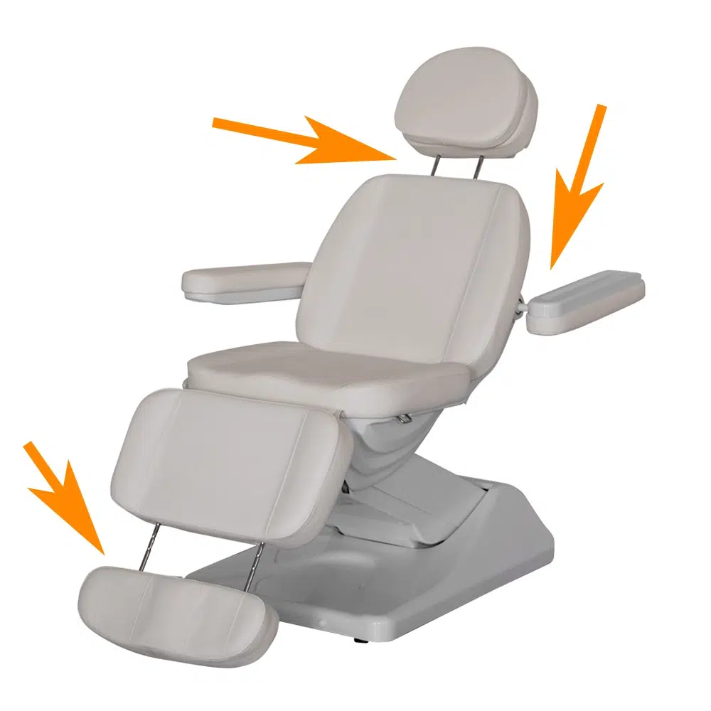 Lettino Elettrico per estetista Oasis per centro estetico medicina estetica - 3 Sezioni 4 Motori - immagine 4