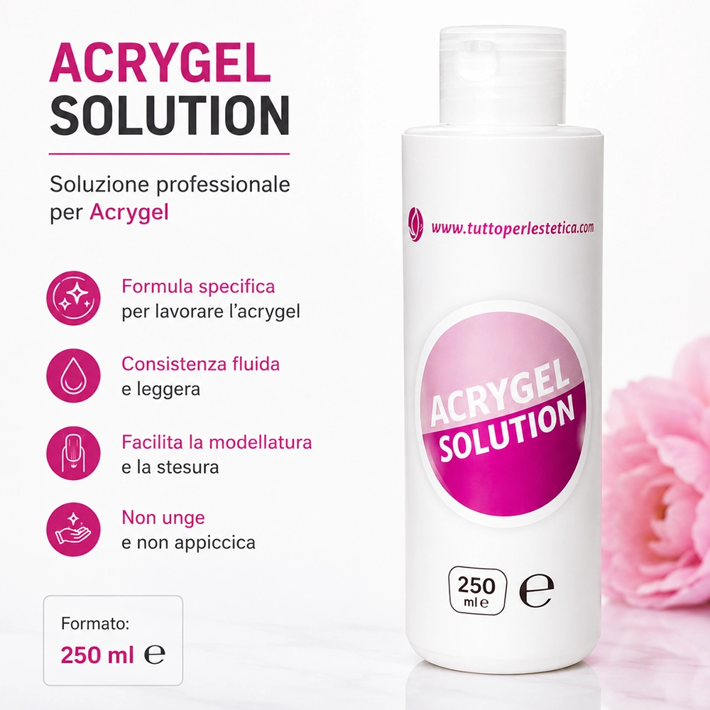 liquido per acrygel 250 ml tuttoperlestetica